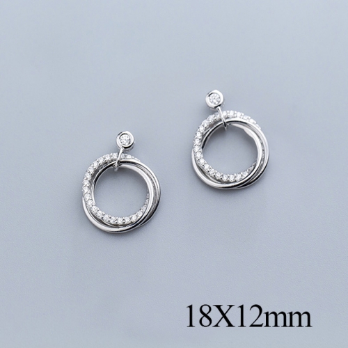 BC Jewelry Wholesale 925 Silver Jewelry Fashion Earrings NO.#925J5SEG1100