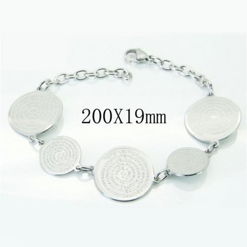 BC Wholesale Jewelry Stainless Steel 316L Bracelets NO.#BC12B0215NL