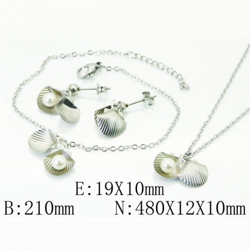 BC Wholesale Stainless Steel 316L Jewelry Sets NO.#BC59S1886OQ