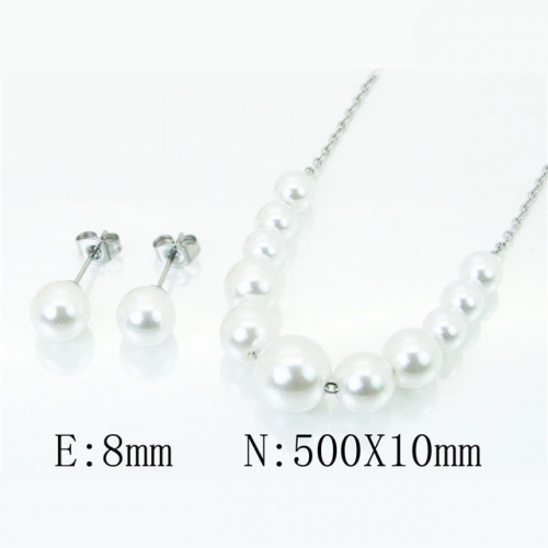 BC Wholesale Stainless Steel 316L Jewelry Sets NO.#BC59S1830LS