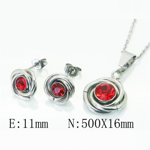 BC Wholesale Stainless Steel 316L Jewelry Sets NO.#BC59S1838PE