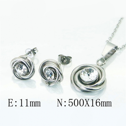 BC Wholesale Stainless Steel 316L Jewelry Sets NO.#BC59S1836PQ