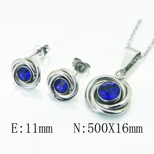 BC Wholesale Stainless Steel 316L Jewelry Sets NO.#BC59S1839PE