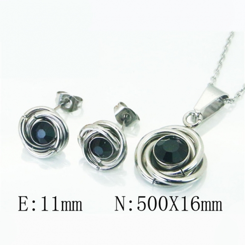 BC Wholesale Stainless Steel 316L Jewelry Sets NO.#BC59S1837PW