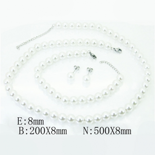 BC Wholesale Stainless Steel 316L Jewelry Sets NO.#BC59S1827HOE