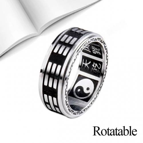 BC Jewelry Wholesale Stainless Steel 316L Rings Rotatable Rings NO.#SJ50R018