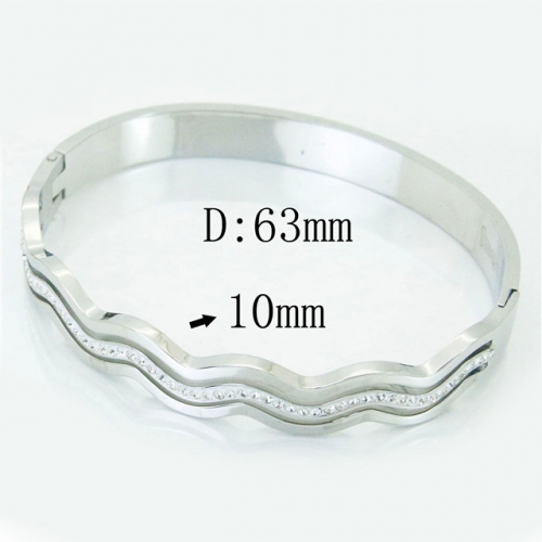 BC Wholesale Jewelry Stainless Steel 316L Bangle NO.#BC19B0686HLS
