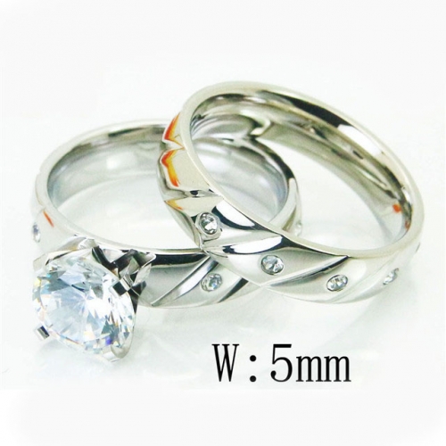 BC Wholesale Stainless Steel 316L Jewelry Popular Rings NO.#BC05R0520HIW