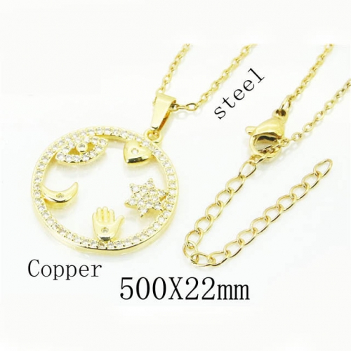 BC Wholesale Jewelry Stainless Steel 316L Popular Necklace NO.#BC54N0515NL