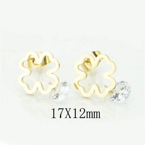 BC Jewelry Wholesale Stainless Steel 316L Popular Earrings NO.#BC80E0533JL
