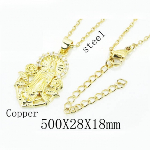 BC Wholesale Jewelry Stainless Steel 316L Popular Necklace NO.#BC54N0496NS
