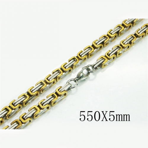 BC Wholesale Stainless Steel 316L Chains Necklace NO.#BC73N0503HJS