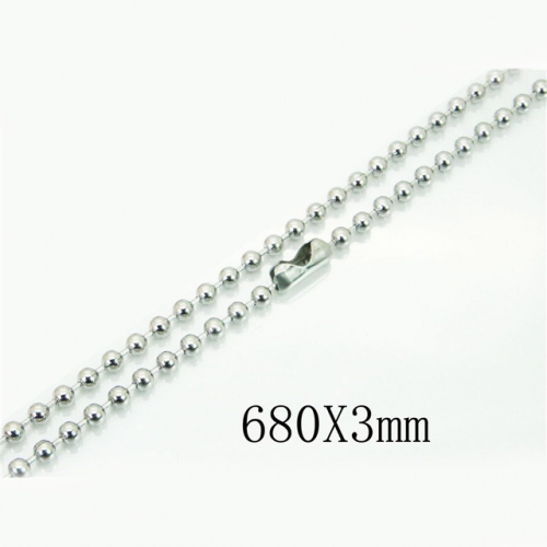 BC Wholesale Stainless Steel 316L Chains Necklace NO.#BC73N0524HQ