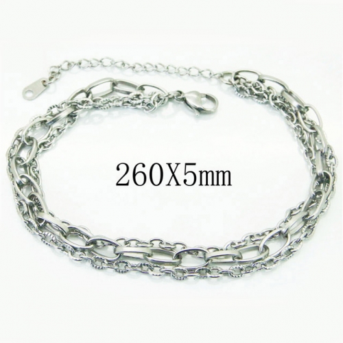 BC Wholesale Jewelry Stainless Steel 316L Anklets or Bracelets NO.#BC73B0511JL