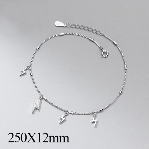 BC Wholesale S925 Sterling Silver Anklet Women'S Fashion Anklet Silver Jewelry Anklet NO.#925J5A4458