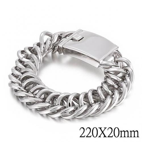 BC Wholesale Jewelry Stainless Steel 316L Bracelets NO.#SJ2BA35103