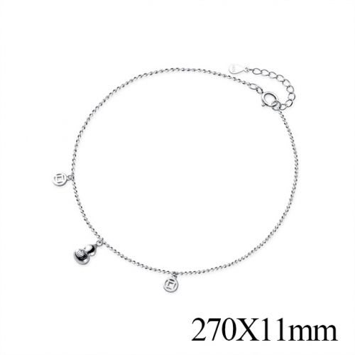 BC Wholesale S925 Sterling Silver Anklet Women'S Fashion Anklet Silver Jewelry Anklet NO.#925J5A3969
