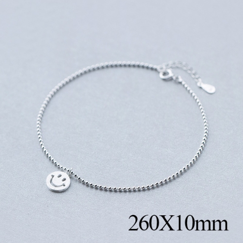 BC Wholesale S925 Sterling Silver Anklet Women'S Fashion Anklet Silver Jewelry Anklet NO.#925J5A0794