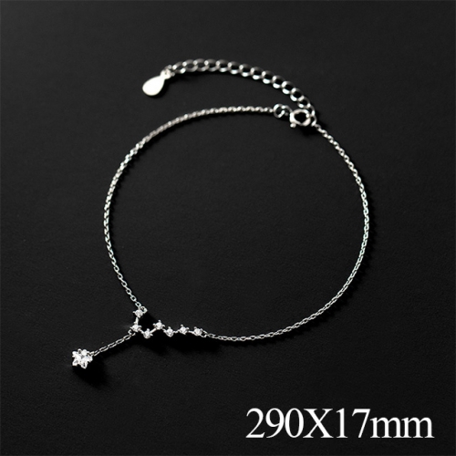 BC Wholesale S925 Sterling Silver Anklet Women'S Fashion Anklet Silver Jewelry Anklet NO.#925J5A4719