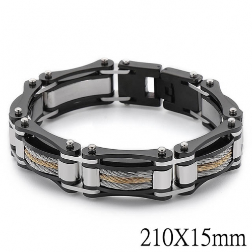 BC Wholesale Jewelry Stainless Steel 316L Bracelets NO.#SJ2B139389