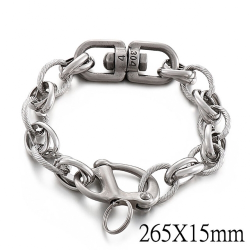 BC Wholesale Jewelry Stainless Steel 316L Bracelets NO.#SJ2BA145953