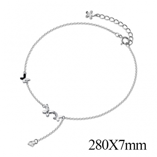 BC Wholesale S925 Sterling Silver Anklet Women'S Fashion Anklet Silver Jewelry Anklet NO.#925J5A3927