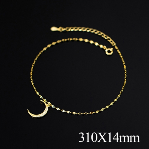 BC Wholesale S925 Sterling Silver Anklet Women'S Fashion Anklet Silver Jewelry Anklet NO.#925J5A4866
