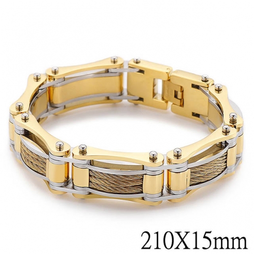 BC Wholesale Jewelry Stainless Steel 316L Bracelets NO.#SJ2B139396