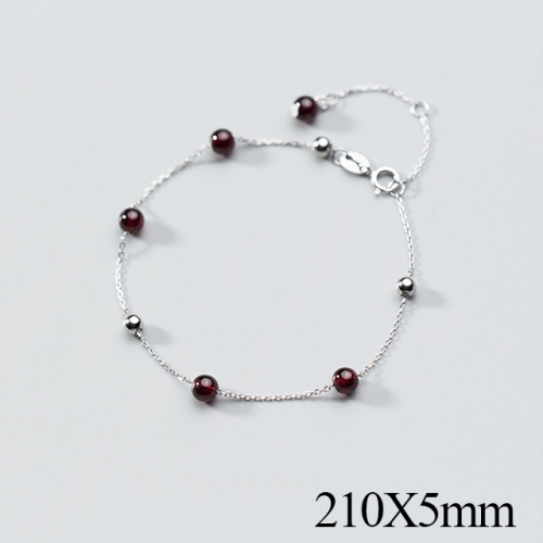 BC Wholesale S925 Sterling Silver Anklet Women'S Fashion Anklet Silver Jewelry Anklet NO.#925J5AS2356