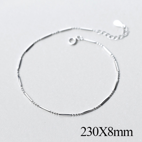 BC Wholesale S925 Sterling Silver Anklet Women'S Fashion Anklet Silver Jewelry Anklet NO.#925J5A1699