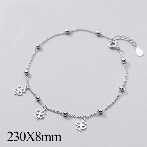 BC Wholesale S925 Sterling Silver Anklet Women'S Fashion Anklet Silver Jewelry Anklet NO.#925J5A4167