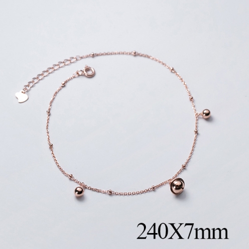 BC Wholesale S925 Sterling Silver Anklet Women'S Fashion Anklet Silver Jewelry Anklet NO.#925J5AR3924