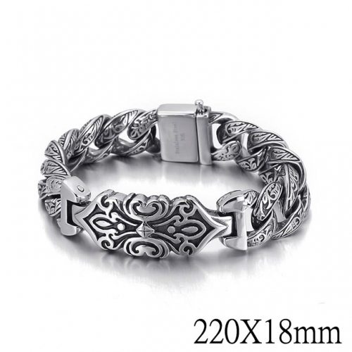 BC Wholesale Jewelry Stainless Steel 316L Bracelets NO.#SJ2BA137048