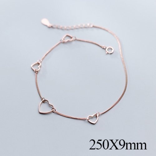 BC Wholesale S925 Sterling Silver Anklet Women'S Fashion Anklet Silver Jewelry Anklet NO.#925J5AG3245