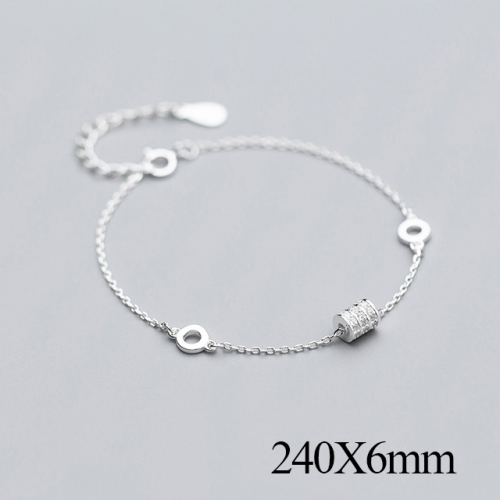 BC Wholesale S925 Sterling Silver Anklet Women'S Fashion Anklet Silver Jewelry Anklet NO.#925J5A2449