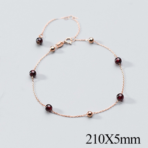 BC Wholesale S925 Sterling Silver Anklet Women'S Fashion Anklet Silver Jewelry Anklet NO.#925J5AR2356