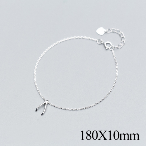 BC Wholesale S925 Sterling Silver Anklet Women'S Fashion Anklet Silver Jewelry Anklet NO.#925J5B2323