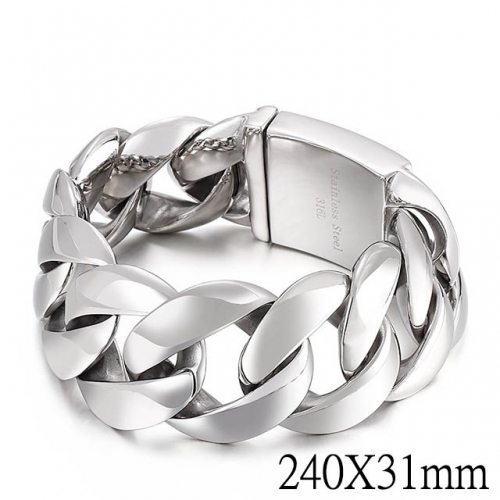 BC Wholesale Jewelry Stainless Steel 316L Bracelets NO.#SJ2BA13695