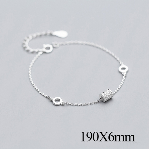 BC Wholesale S925 Sterling Silver Anklet Women'S Fashion Anklet Silver Jewelry Anklet NO.#925J5B2449