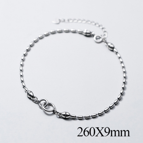 BC Wholesale S925 Sterling Silver Anklet Women'S Fashion Anklet Silver Jewelry Anklet NO.#925J5A3771