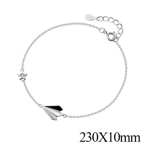 BC Wholesale S925 Sterling Silver Anklet Women'S Fashion Anklet Silver Jewelry Anklet NO.#925J5A3224