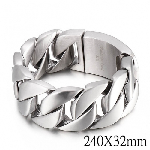 BC Wholesale Jewelry Stainless Steel 316L Bracelets NO.#SJ2BB13695