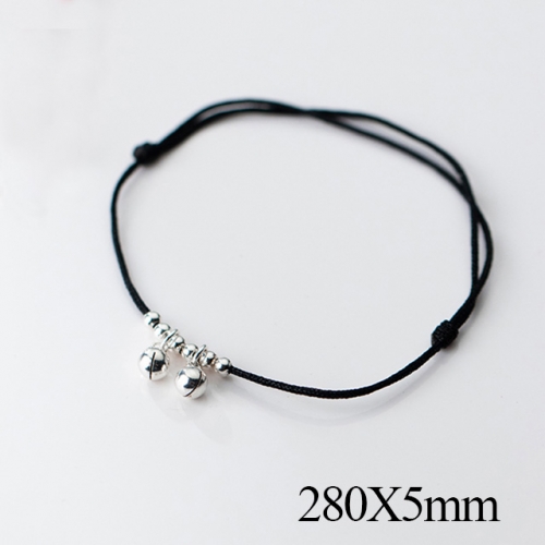 BC Wholesale S925 Sterling Silver Anklet Women'S Fashion Anklet Silver Jewelry Anklet NO.#925J5AB4910