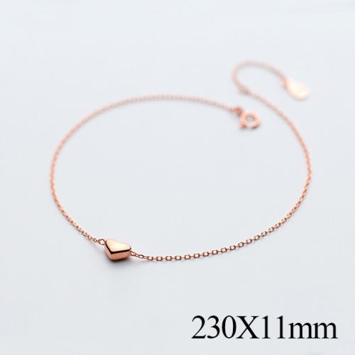 BC Wholesale S925 Sterling Silver Anklet Women'S Fashion Anklet Silver Jewelry Anklet NO.#925J5A2640