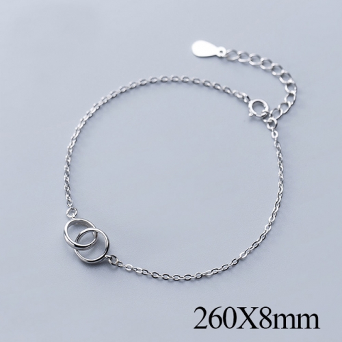 BC Wholesale S925 Sterling Silver Anklet Women'S Fashion Anklet Silver Jewelry Anklet NO.#925J5A3018