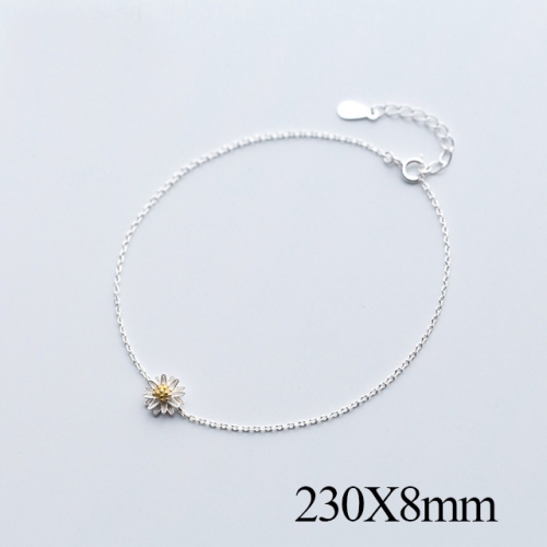 BC Wholesale S925 Sterling Silver Anklet Women'S Fashion Anklet Silver Jewelry Anklet NO.#925J5A1861