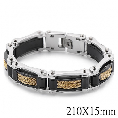 BC Wholesale Jewelry Stainless Steel 316L Bracelets NO.#SJ2B139392