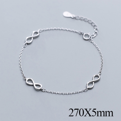 BC Wholesale S925 Sterling Silver Anklet Women'S Fashion Anklet Silver Jewelry Anklet NO.#925J5A3209