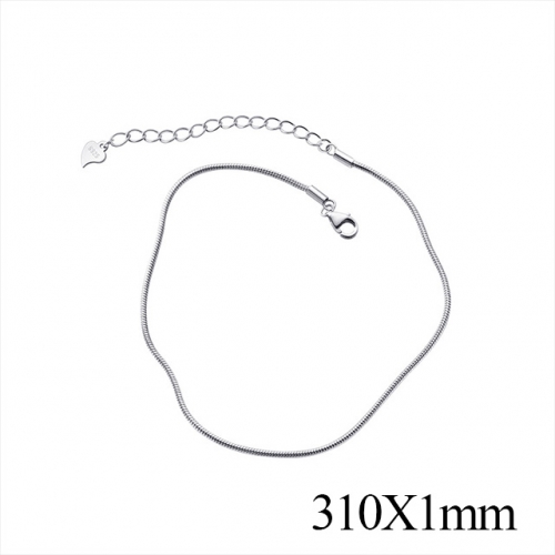 BC Wholesale S925 Sterling Silver Anklet Women'S Fashion Anklet Silver Jewelry Anklet NO.#925J5AS4728