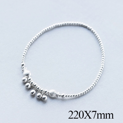 BC Wholesale S925 Sterling Silver Anklet Women'S Fashion Anklet Silver Jewelry Anklet NO.#925J5A0909